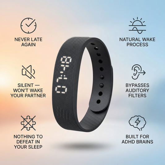 Dawn Wake Up Band with lit time display