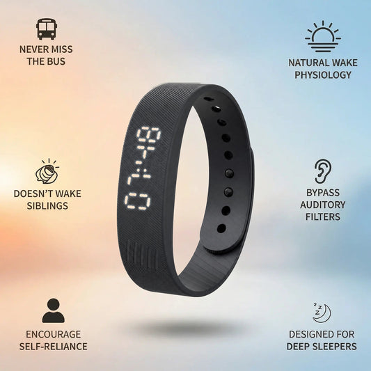 Dawn Wake Up Band with lit time display