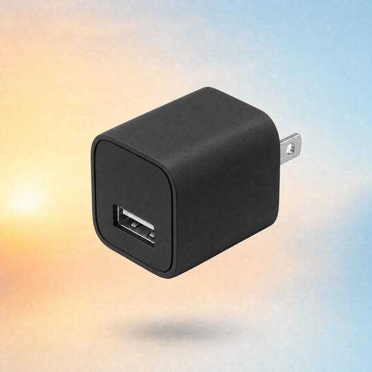 Dawn Band USB charger black on dawn sky gradient