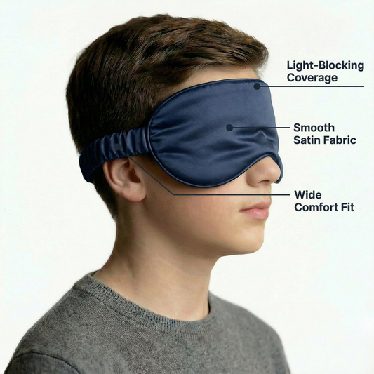 Satin Sleep Mask — Light-Blocking, Hair-Friendly Comfort Fit