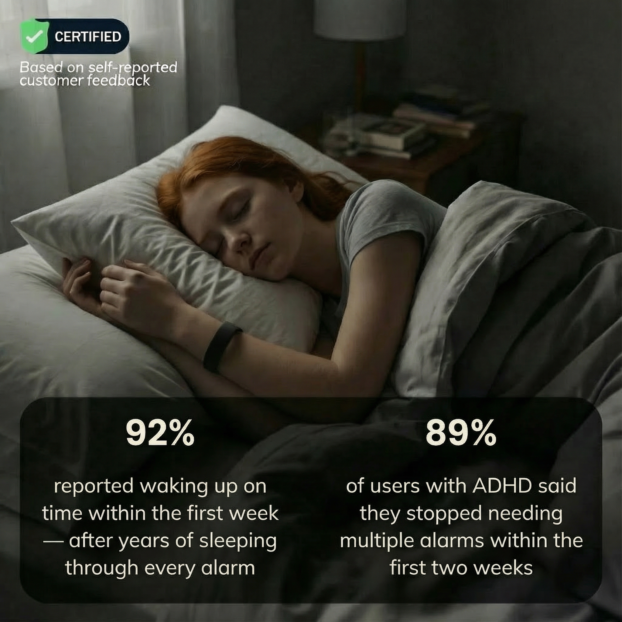 Wake Up Band — For Heavy Sleepers & ADHD