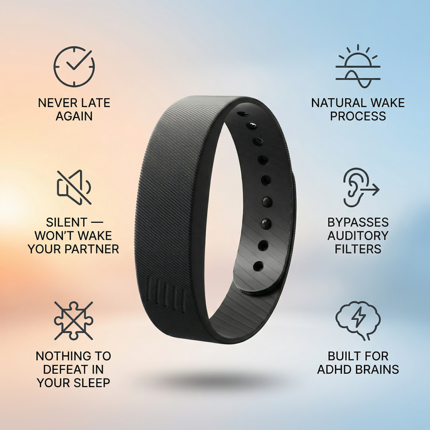 Dawn Band silent vibrating wristband