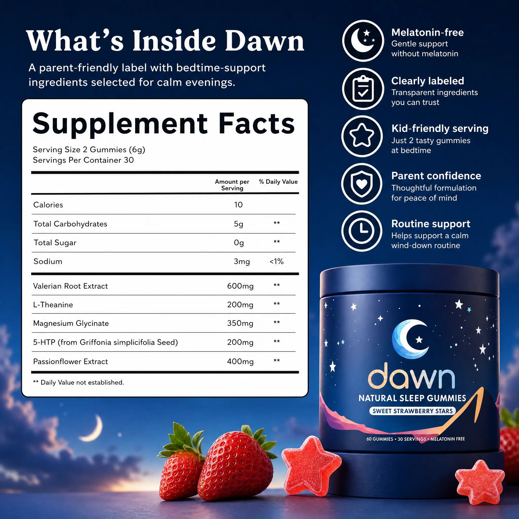 Dawn Deep Sleep Gummies