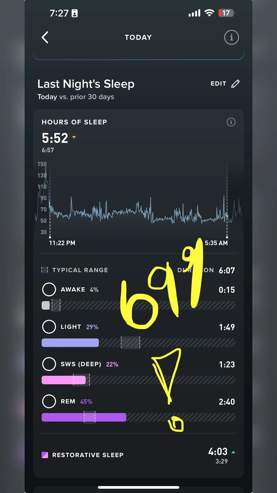 Dawn sleep results screenshot 05