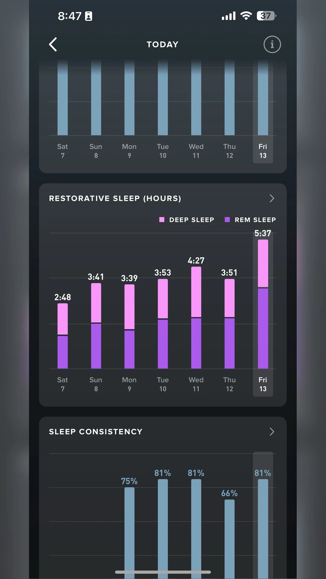Dawn sleep results screenshot 10