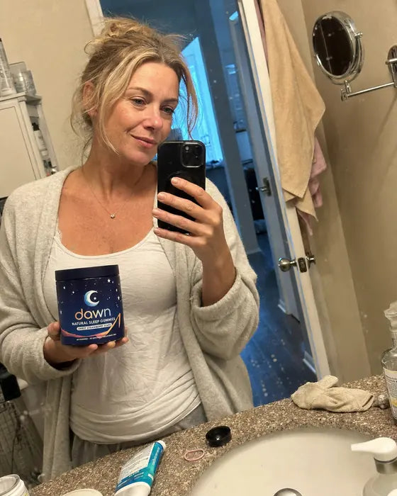 Customer morning mirror selfie with Dawn jar